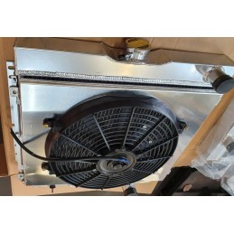 Radiátorkeret alumínium hűtő E-ventilátorral 20" 67-69