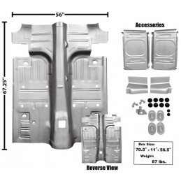 Mustang Coupe/Fastback complete floor pan 64-68 KIT