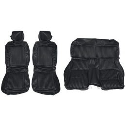 69 Full Set Fastback Upholstery (Standard seats, Black)