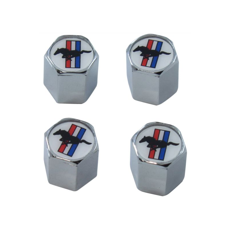 TRI-BAR LOGO VALVE CAP, SET 4 64-73