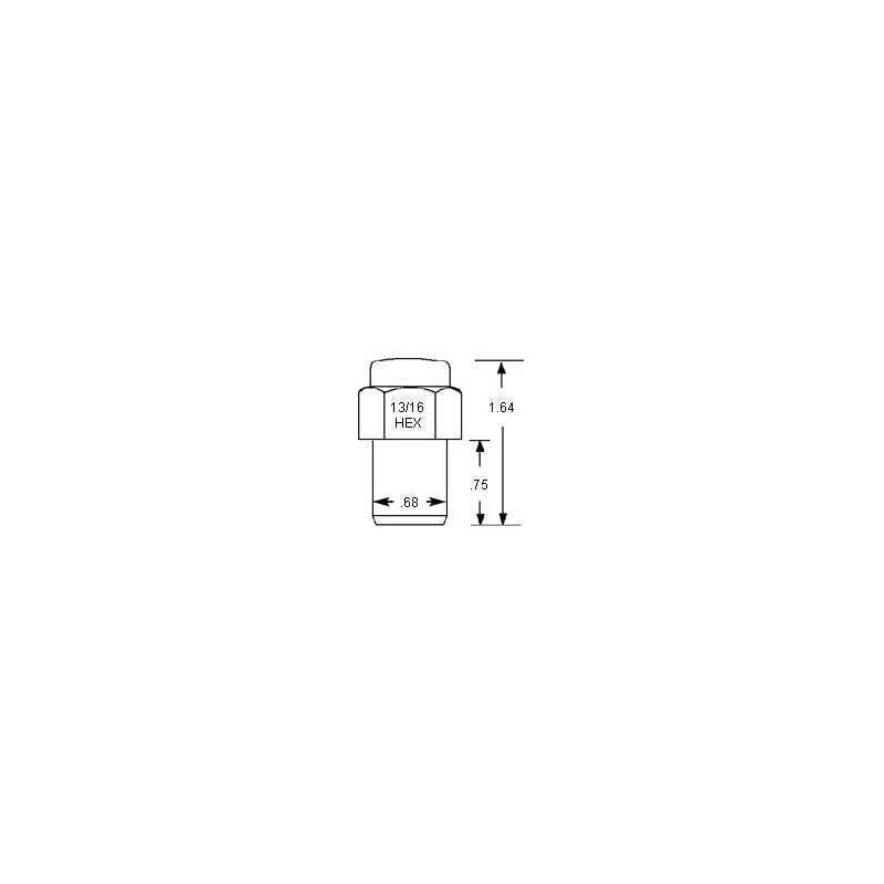 Standard Mag Lug Nut 1/2-20 Cragar Offset Washer