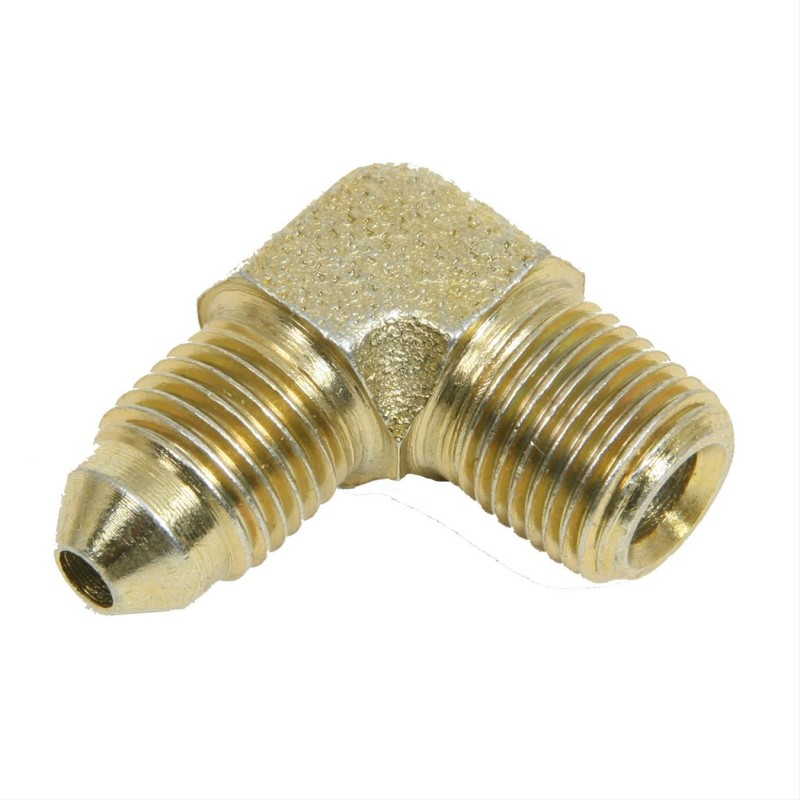 Wilwood Brake Fitting, 90 Degree, -3 AN Male to 1/8 NPT