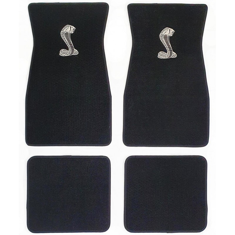 Cobra snake floor mat black/silver 64-73