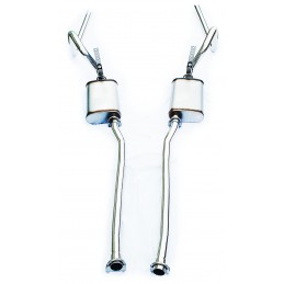 64-70 V8 STAINLESS, POLISHED EXHAUST SYSTEM