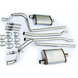 64-70 V8 STAINLESS, POLISHED EXHAUST SYSTEM