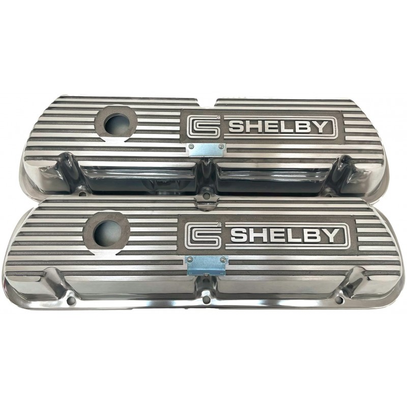 Aluminum Valve Covers with Shelby Logo (Pair) 289 302 351W