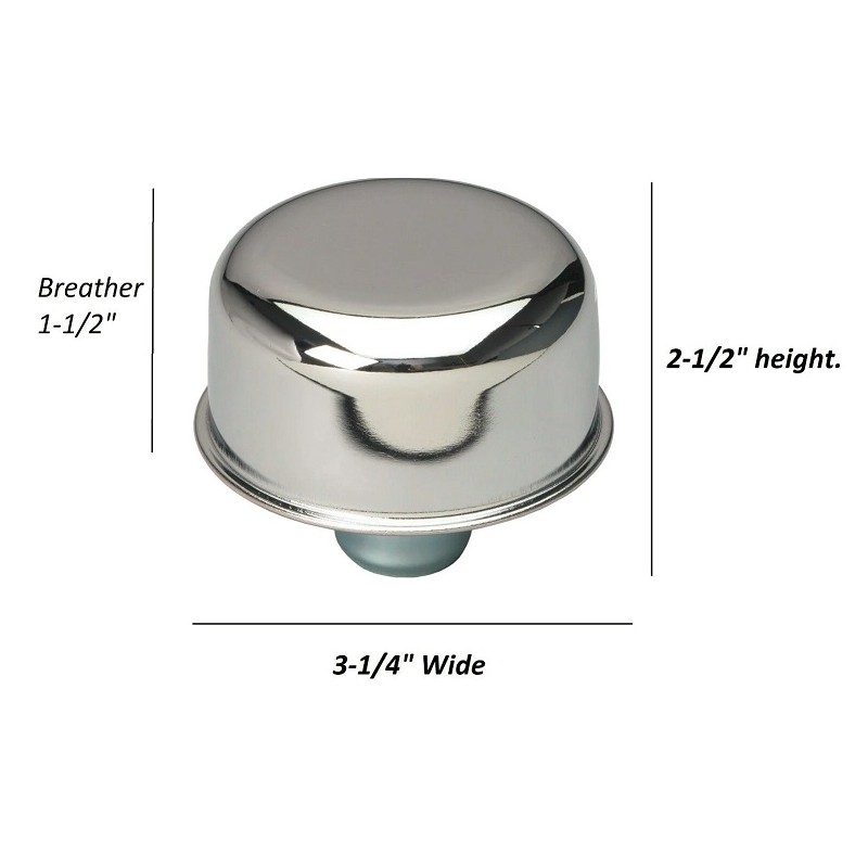 Oil Cap Push in Ford Shelby Cobra Breather 1"