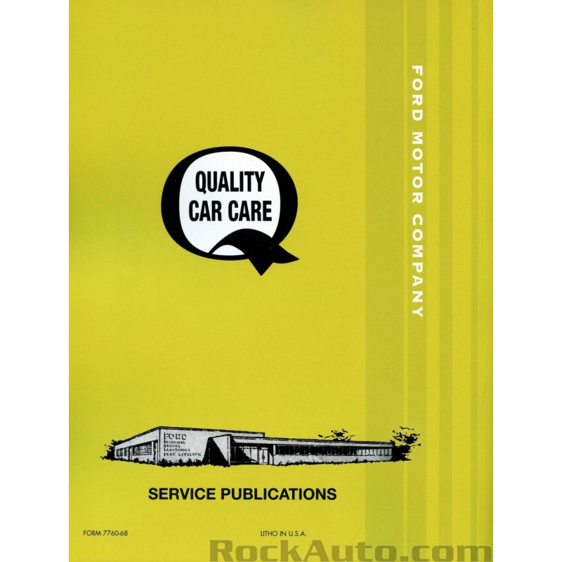 Shop Manual Mustang 1968