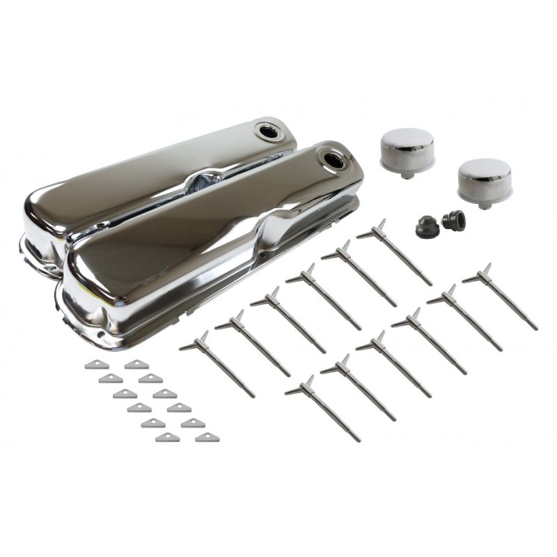 Chrome Dress Up Kit 289 302 351W Valve Covers