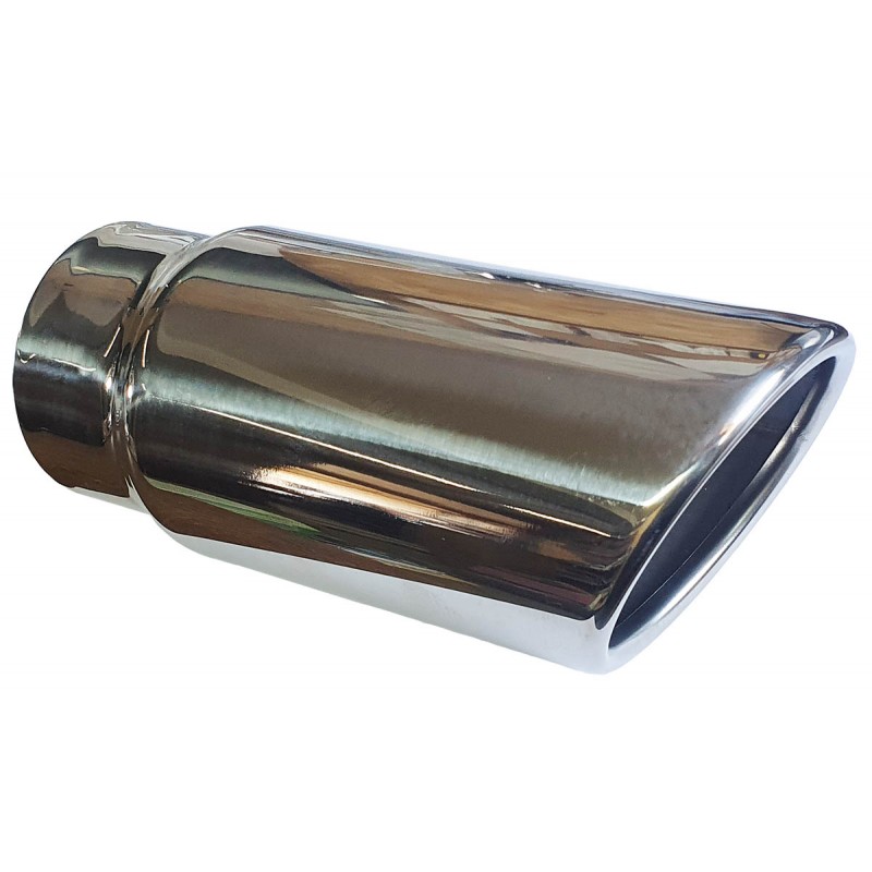 SS Exhaust Tip Slant Rolled 3" for 2,5" exhaust pipe