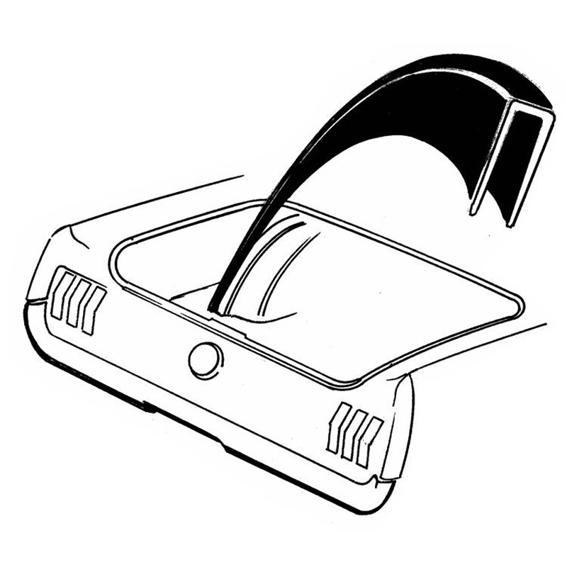 Trunk Wheelhouse Seam Cover 65-70 Trunk Wheelhouse Seam Cover 65-70