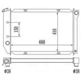Aluminum Radiator 71-73