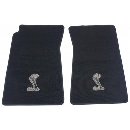 Shelby Cobra snake floor mat black 64-73