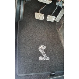 Shelby Cobra snake floor mat black 64-73