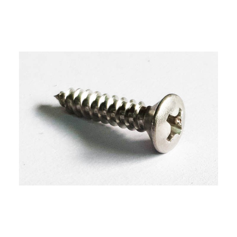 Lens screw 4,2x19 head 8mm stainless steel