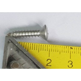 Lens screw 4,2x19 head 8mm stainless steel