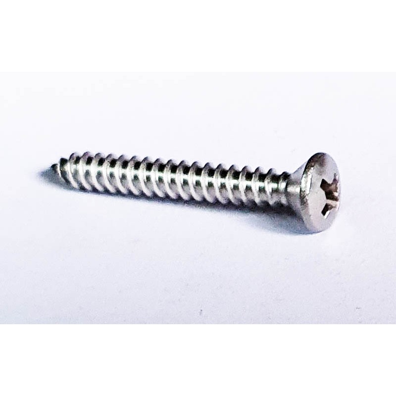 Lens screw 4,2x32 head 8mm stainless steel