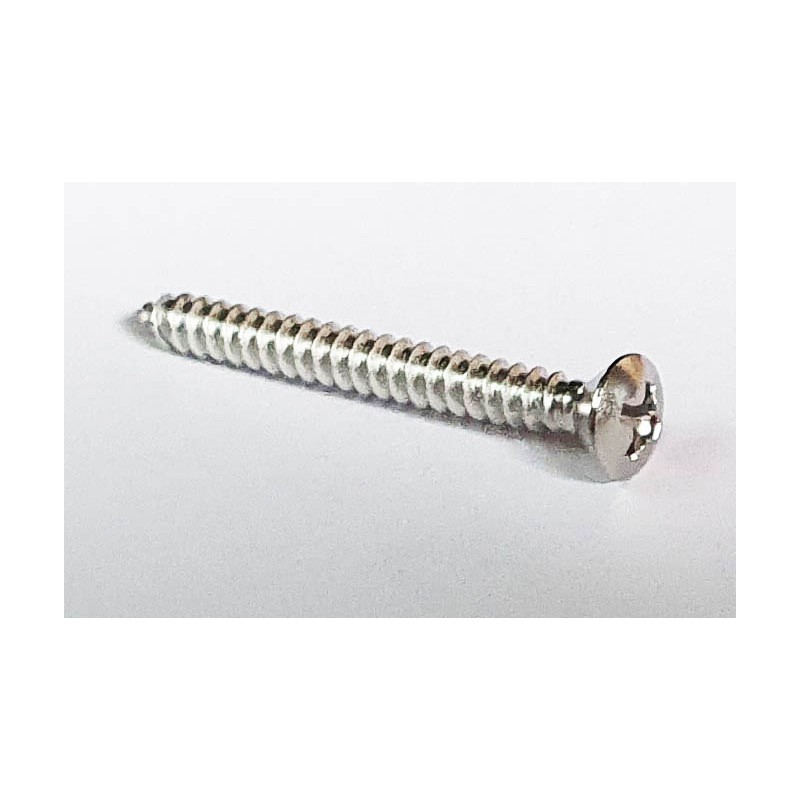 Lens screw 4,2x38 head 8mm stainless steel