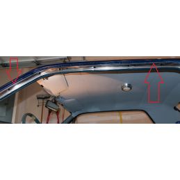 Roof rail foam tape. Top of frame seal on weatherstrip