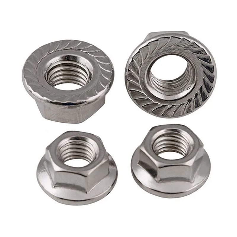 5/16-18 (7,9mm) HEX FLANGE NUT SERRATED