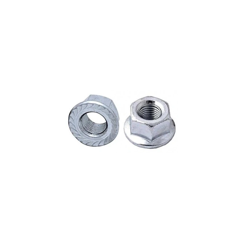 7/16-14 (11,1mm) HEX FLANGE NUT SERRATED 7/16-14 (11,1mm) HEX FLANGE NUT SERRATED