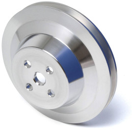 Pulley Billet 1V Waterpump, Underdrive, Silver (3Bolt Crank)  (289, 302) 64-69