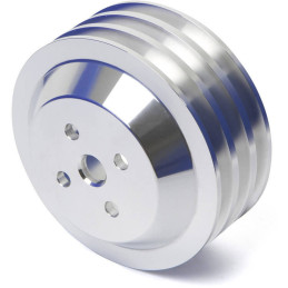 Water Pump Pulley 3V  (High Flow) Silver 390, 427, 428 68-73