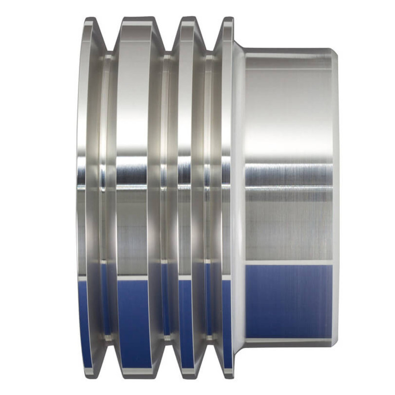 Pulley Billet 3V Crankshaft, Silver 3-Bolt (289, 302, 351W) 64-69