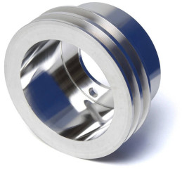 Pulley Billet 2V Crankshaft, Silver 3-Bolt (289, 302, 351W) 64-69