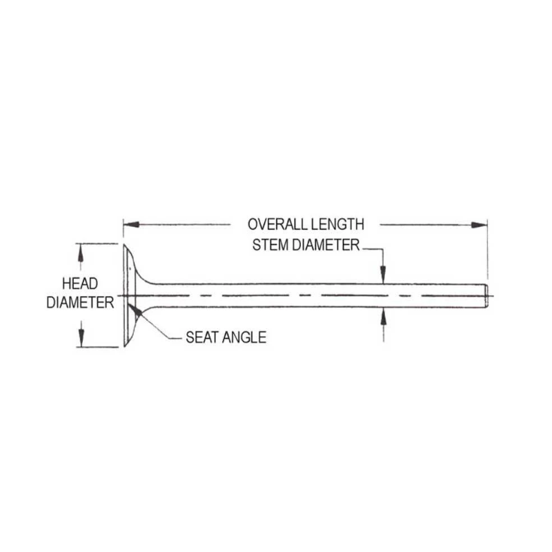 Exhaust valve 289 / 302 Non Rail 64-73