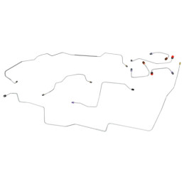 Fékvezeték készlet tárcsafék 8" rozsdamentes 68-69