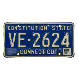 Connecticut rendszám