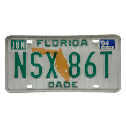 Florida rendszám másolata