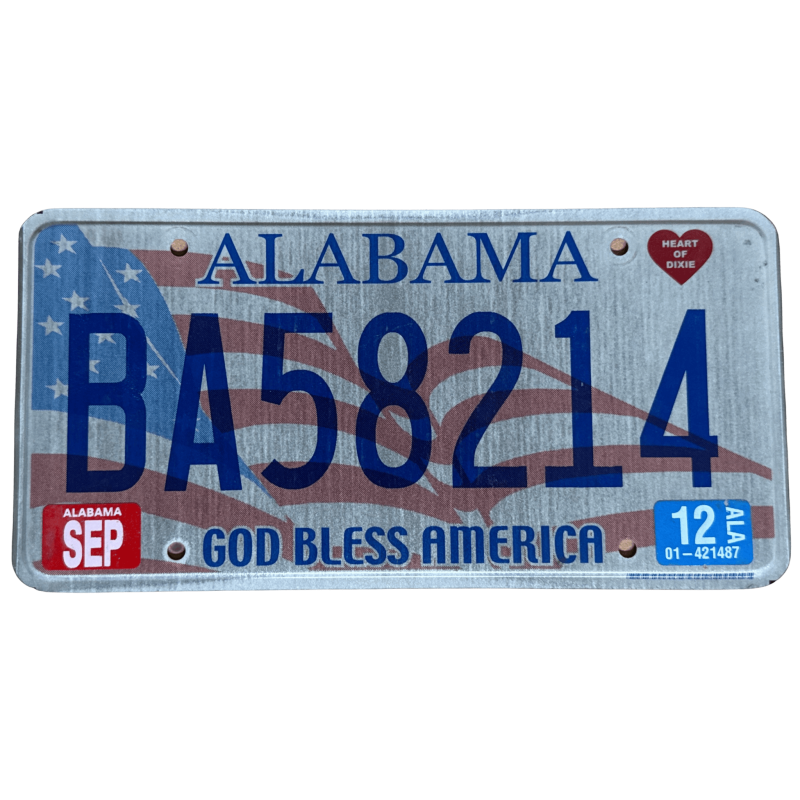 Alabama rendszám Alabama rendszám