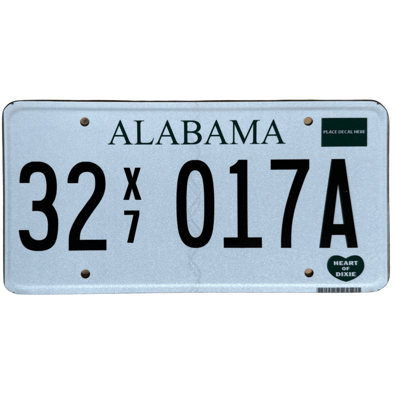 Alabama rendszám Alabama rendszám