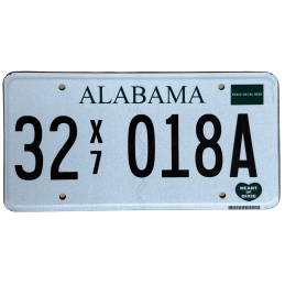 Alabama rendszám