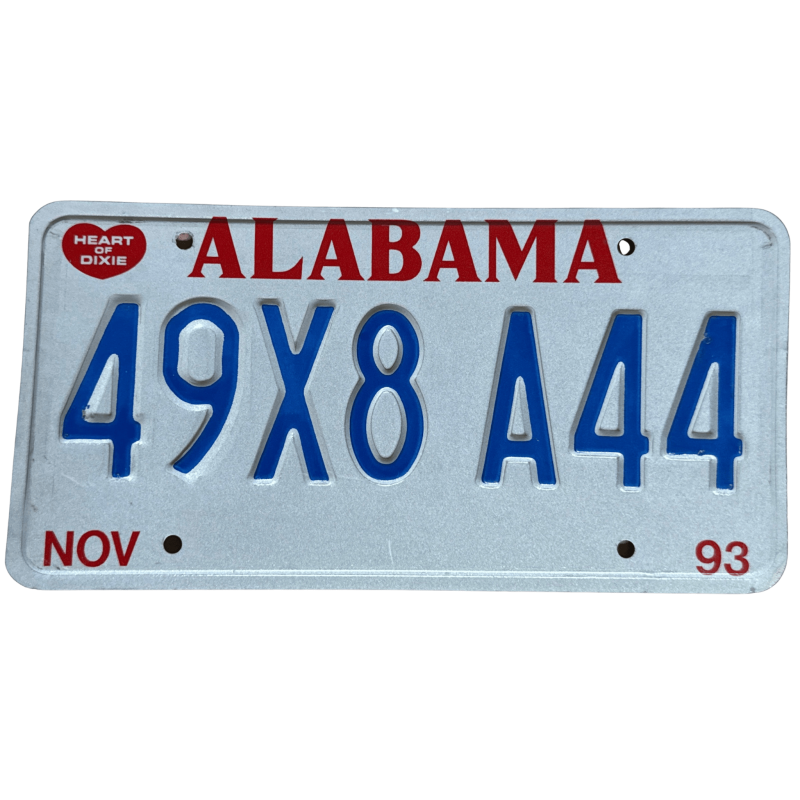 Alabama rendszám Alabama rendszám