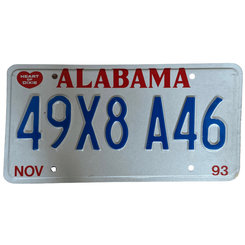 Alabama rendszám Alabama rendszám