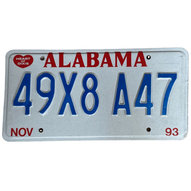 Alabama rendszám Alabama rendszám