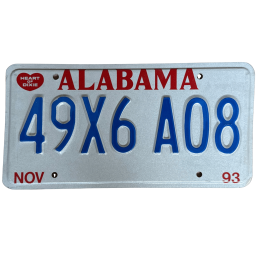 Alabama rendszám
