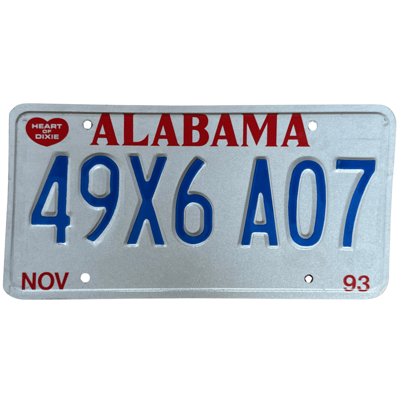 Alabama rendszám Alabama rendszám