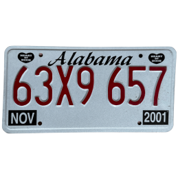 Alabama rendszám