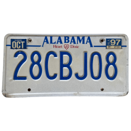 Alabama rendszám