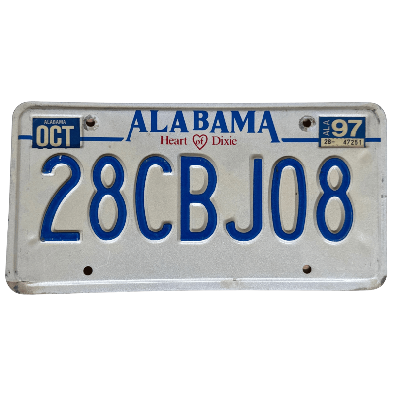 Alabama rendszám