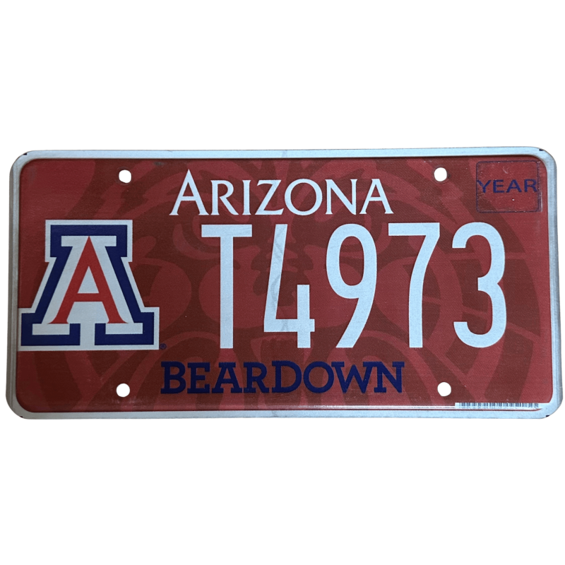 Arizonai rendszám Arizonai rendszám