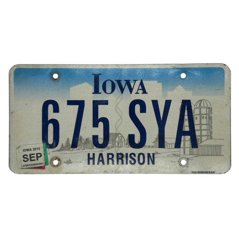 Iowa rendszám Iowa rendszám