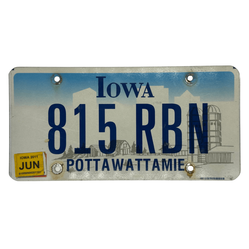 Iowa rendszám Iowa rendszám