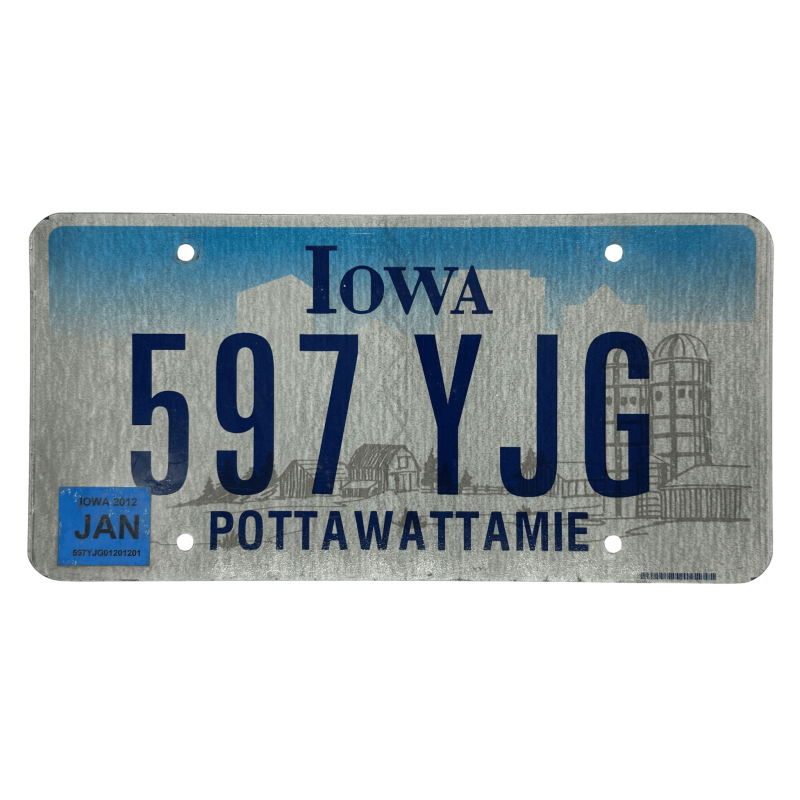 Iowa rendszám Iowa rendszám