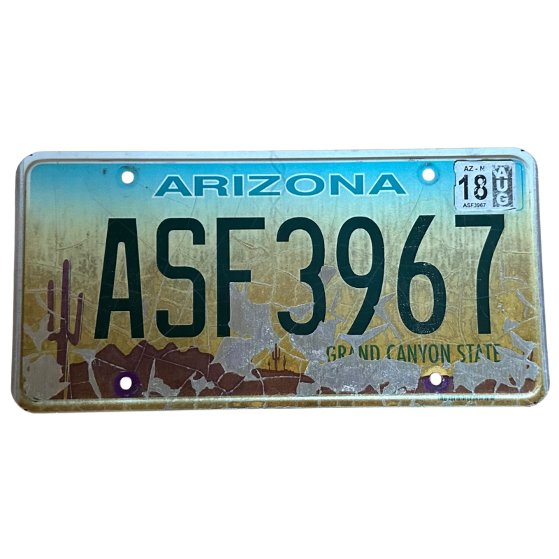 Arizonai rendszám