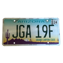 Arizonai rendszám